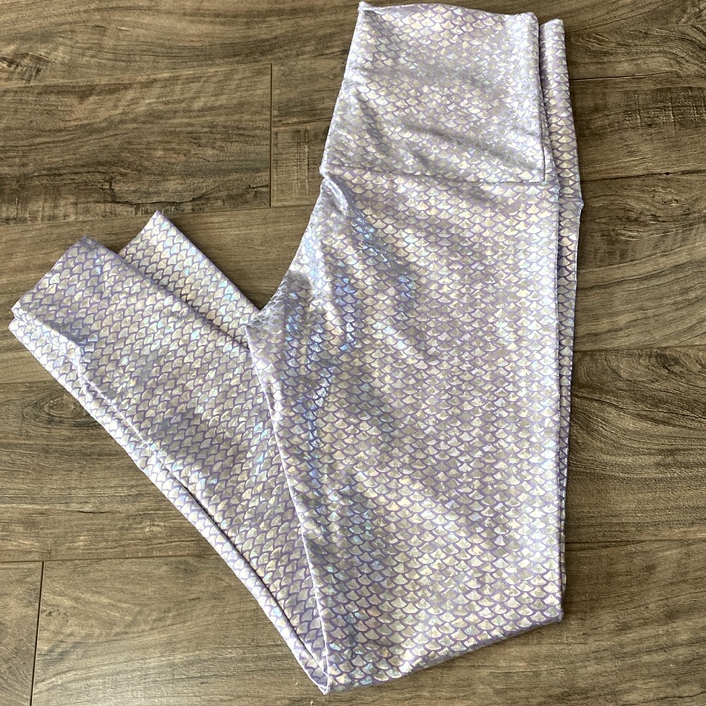 Emily Hsu purple mermaid leggings size M